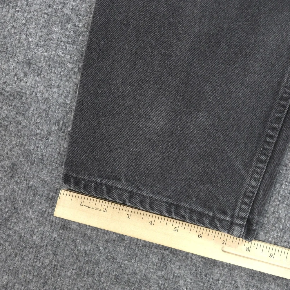 Vintage Levis Jeans Mens‎ 36x32 Black Denim 550 Relaxed Orange Tab 90s USA